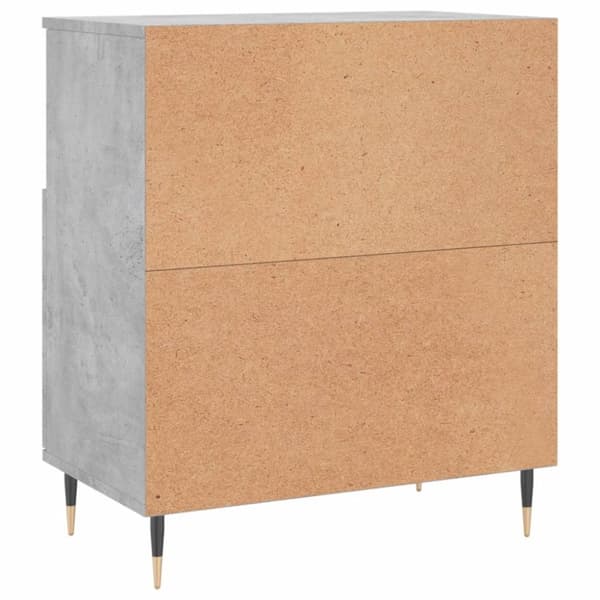 vidaXL Skjenk betonggrå 60x35x70 cm konstruert tre