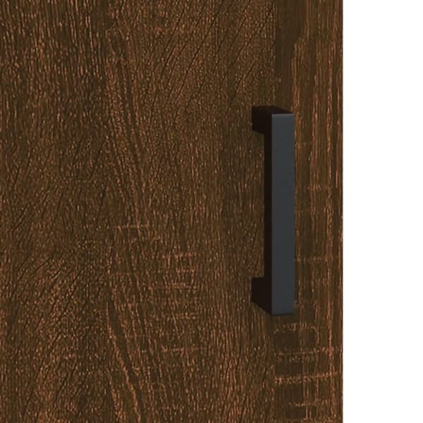 vidaXL skænk 34,5x34x90 cm konstrueret træ brun egetræsfarve