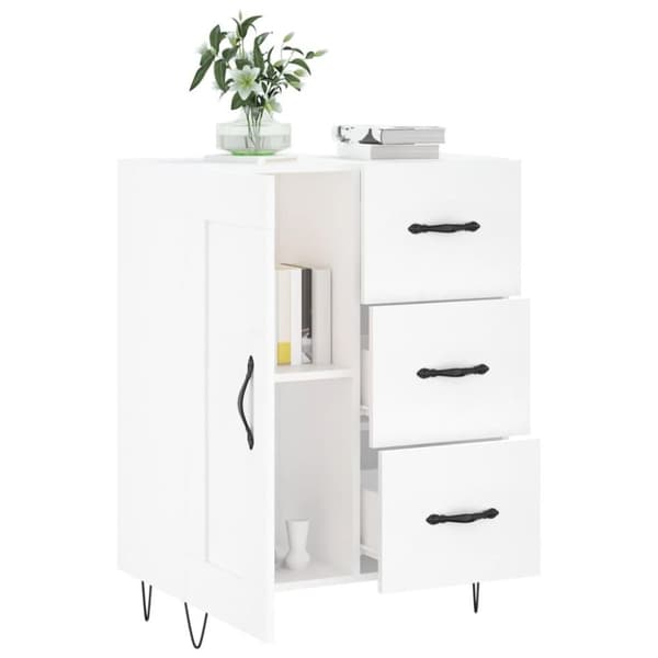 vidaXL Skåp vit 69,5x34x90 cm konstruerat trä