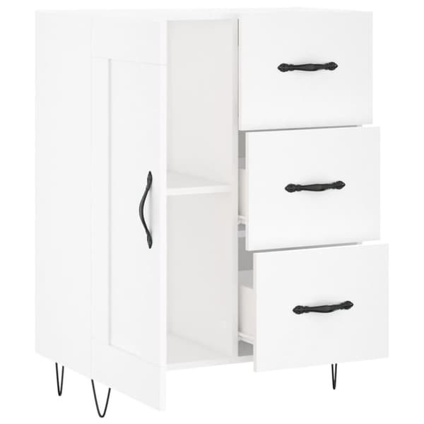 vidaXL Skåp vit 69,5x34x90 cm konstruerat trä