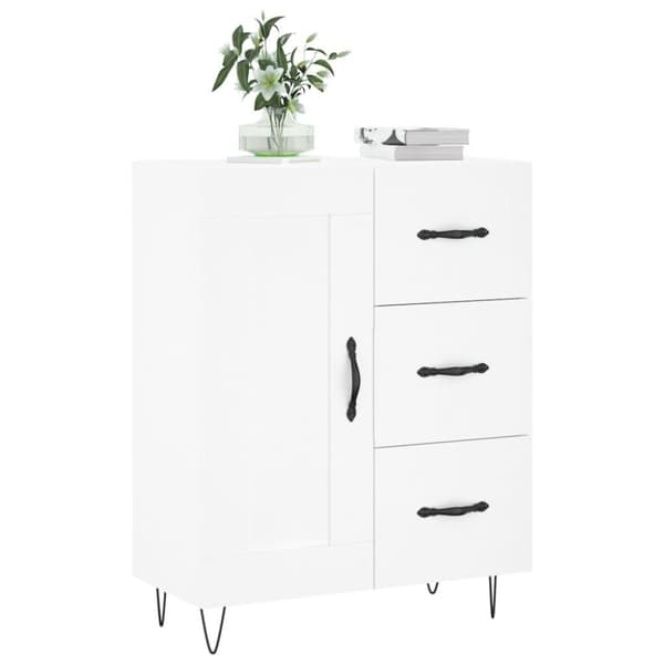 vidaXL Skåp vit 69,5x34x90 cm konstruerat trä
