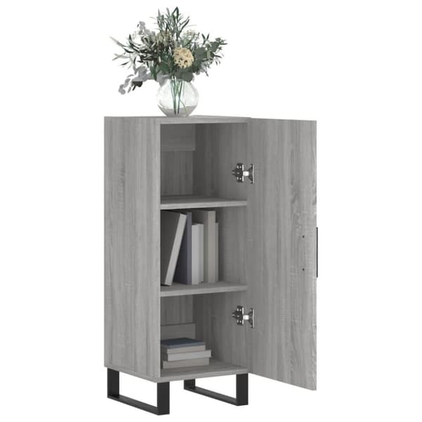 vidaXL Senkki harmaa Sonoma 34,5x34x90 cm tekninen puu