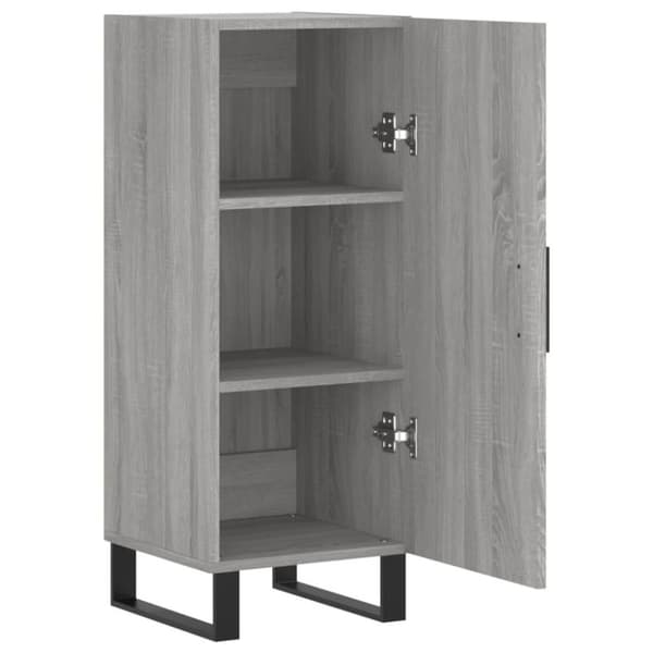vidaXL Senkki harmaa Sonoma 34,5x34x90 cm tekninen puu
