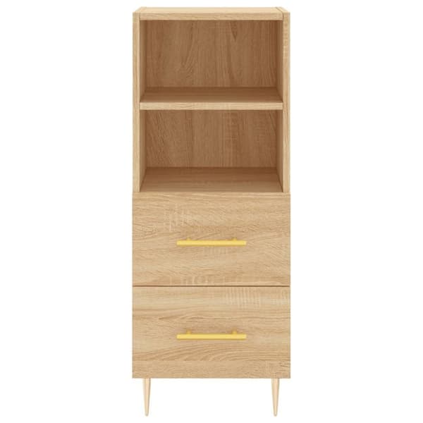 vidaXL skænk 34,5x34x90 cm konstrueret træ sonoma-eg