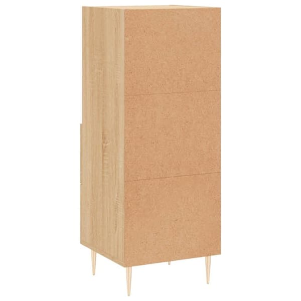 vidaXL skænk 34,5x34x90 cm konstrueret træ sonoma-eg