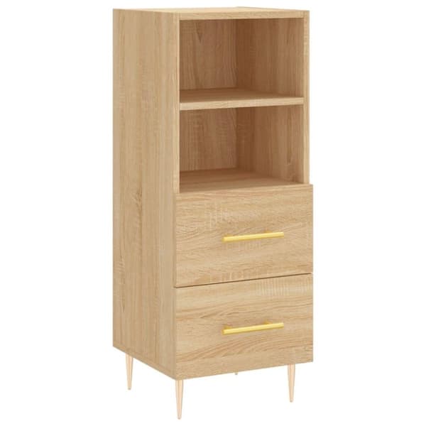 vidaXL skænk 34,5x34x90 cm konstrueret træ sonoma-eg