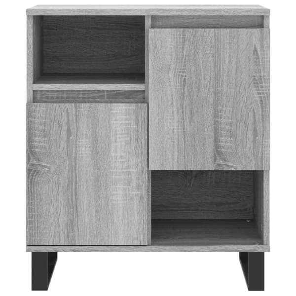 vidaXL skænk 60x35x70 cm konstrueret træ grå sonoma-eg