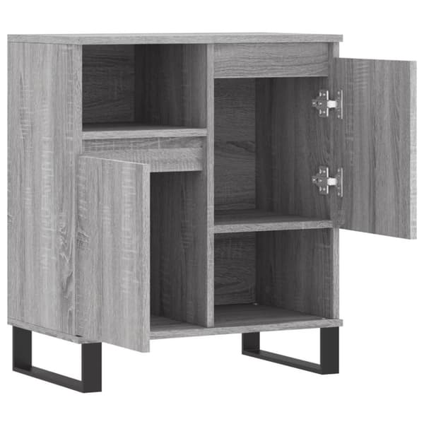 vidaXL skænk 60x35x70 cm konstrueret træ grå sonoma-eg