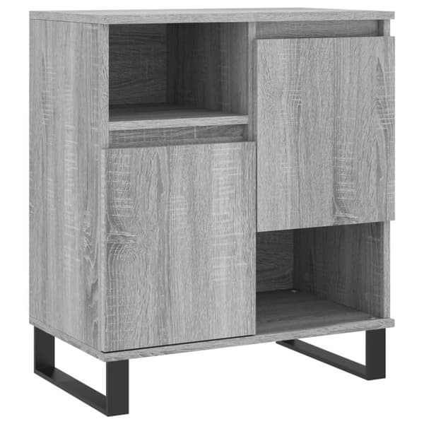 vidaXL skænk 60x35x70 cm konstrueret træ grå sonoma-eg