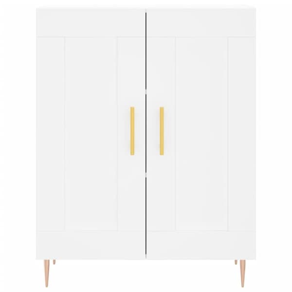 vidaXL Skjenk hvit 69,5x34x90 cm konstruert tre
