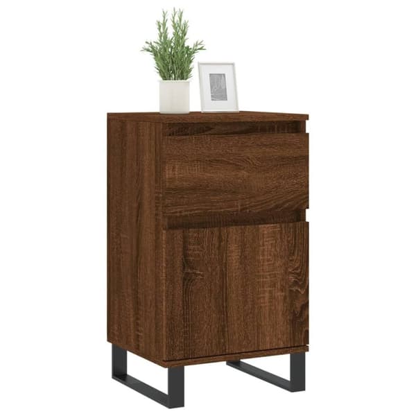 vidaXL Senkki ruskea tammi 40x35x70 cm tekninen puu