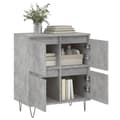 Miniatyrbilde 3 av 11: vidaXL Skjenk betonggrå 60x35x70 cm konstruert tre