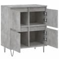 Miniatyrbilde 5 av 11: vidaXL Skjenk betonggrå 60x35x70 cm konstruert tre