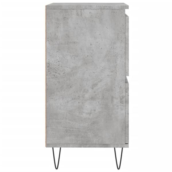 vidaXL Skjenk betonggrå 60x35x70 cm konstruert tre