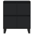 Miniatyrbilde 4 av 11: vidaXL Skjenk svart 60x35x70 cm konstruert tre