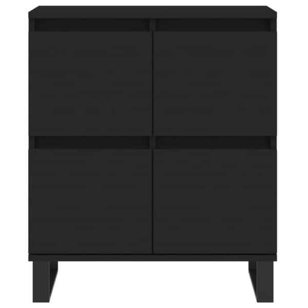 vidaXL Skjenk svart 60x35x70 cm konstruert tre
