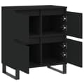 Miniatyrbilde 5 av 11: vidaXL Skjenk svart 60x35x70 cm konstruert tre