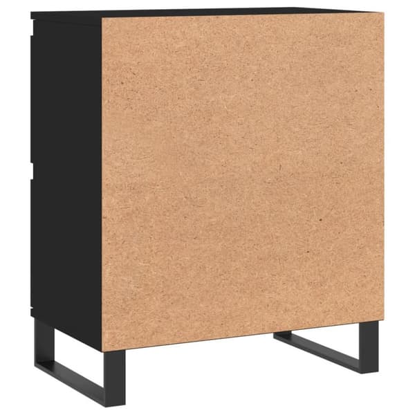 vidaXL Skjenk svart 60x35x70 cm konstruert tre
