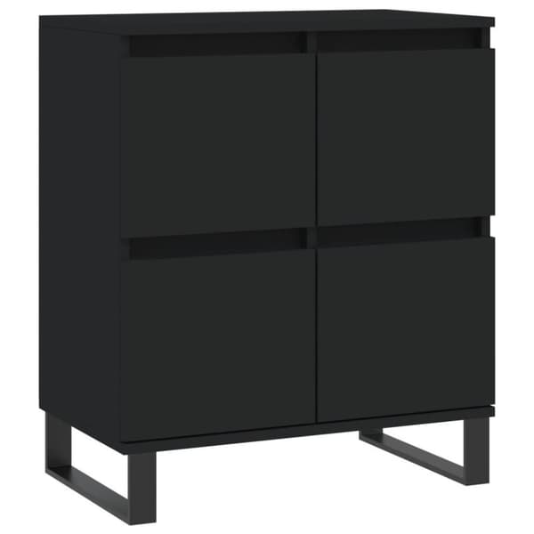 vidaXL Skjenk svart 60x35x70 cm konstruert tre