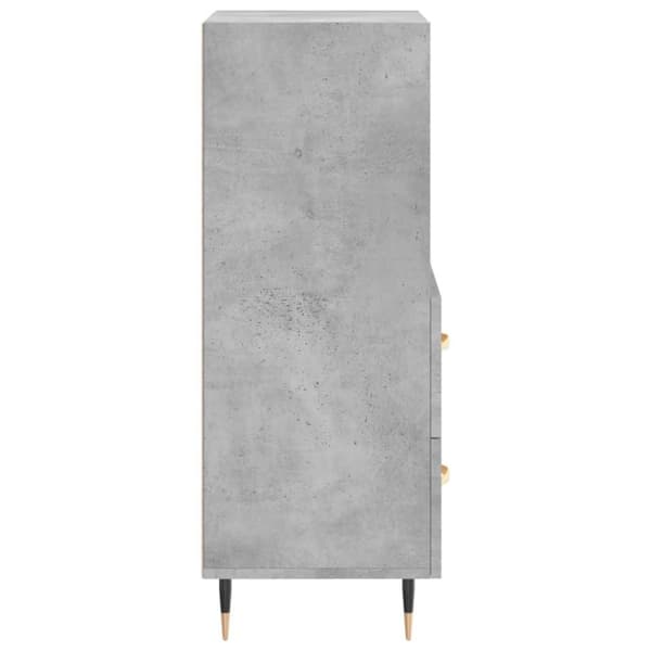 vidaXL skænk 34,5x34x90 cm konstrueret træ betongrå