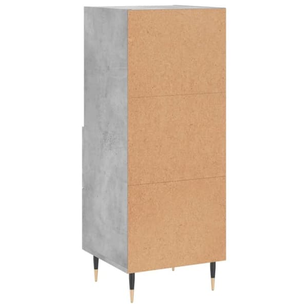 vidaXL skænk 34,5x34x90 cm konstrueret træ betongrå