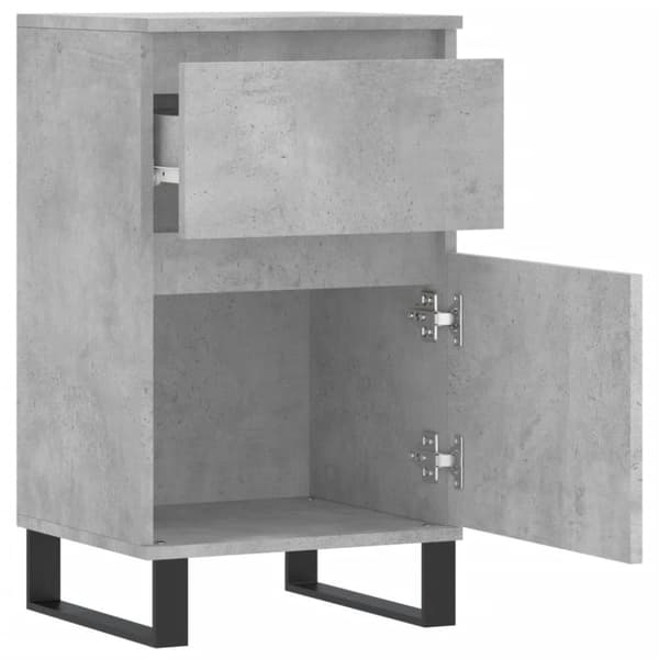 vidaXL Senkit 2 kpl betoninharmaa 40x35x70 cm tekninen puu