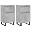 Pikkukuva 1 / 11: vidaXL Senkit 2 kpl betoninharmaa 40x35x70 cm tekninen puu