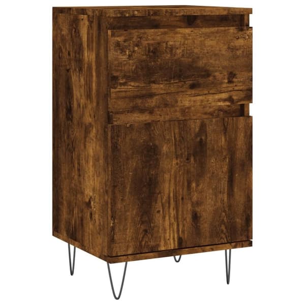 vidaXL Skjenker 2 stk røkt eik 40x35x70 cm konstruert tre