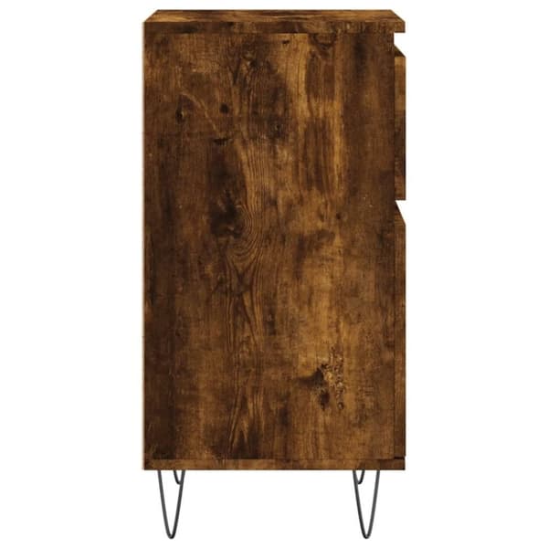 vidaXL Skjenker 2 stk røkt eik 40x35x70 cm konstruert tre