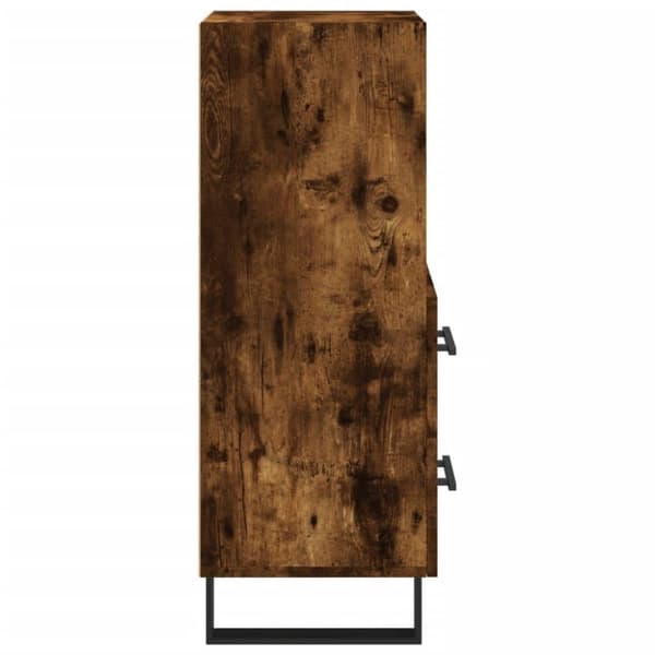 vidaXL Skjenk røkt eik 34,5x34x90 cm konstruert tre