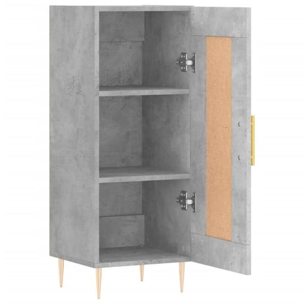 vidaXL skænk 34,5x34x90 cm konstrueret træ betongrå