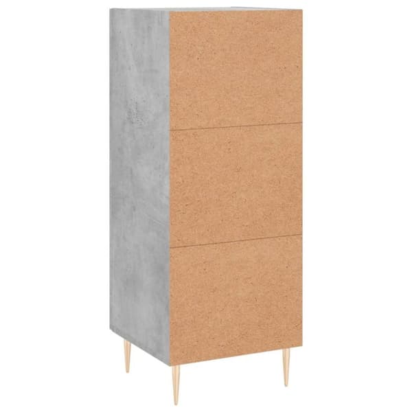 vidaXL skænk 34,5x34x90 cm konstrueret træ betongrå