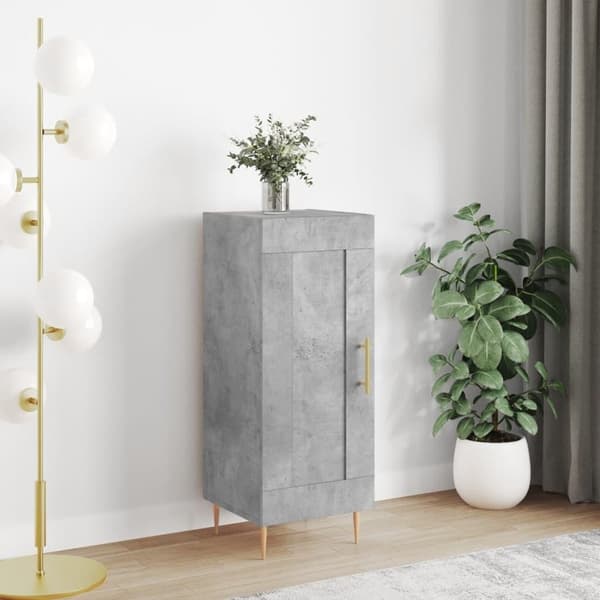 vidaXL skænk 34,5x34x90 cm konstrueret træ betongrå