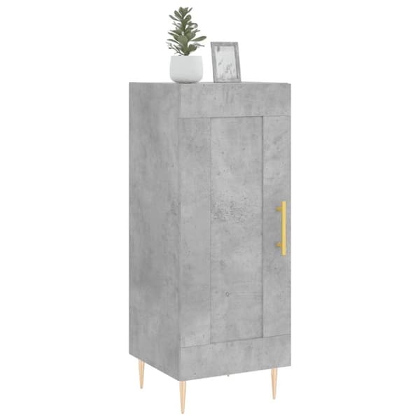 vidaXL skænk 34,5x34x90 cm konstrueret træ betongrå