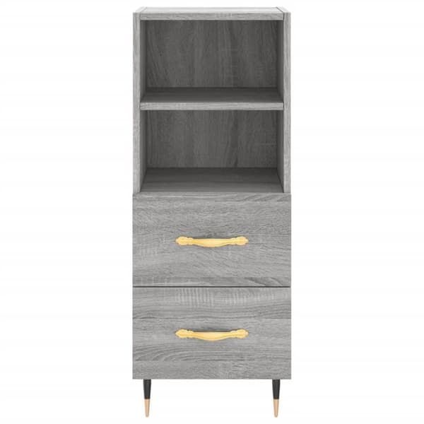 vidaXL Senkki harmaa Sonoma 34,5x34x90 cm tekninen puu