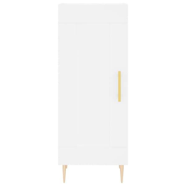 vidaXL Skjenk hvit 34,5x34x90 cm konstruert tre