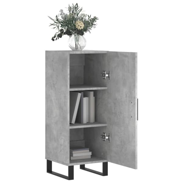 vidaXL skænk 34,5x34x90 cm konstrueret træ betongrå