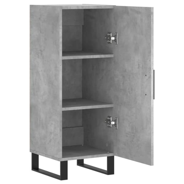 vidaXL skænk 34,5x34x90 cm konstrueret træ betongrå