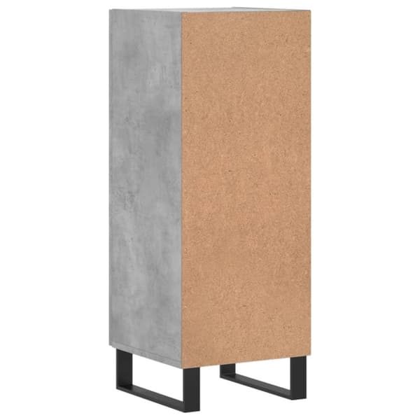 vidaXL skænk 34,5x34x90 cm konstrueret træ betongrå