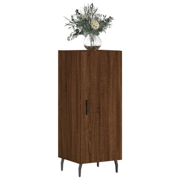 vidaXL skænk 34,5x34x90 cm konstrueret træ brun egetræsfarve