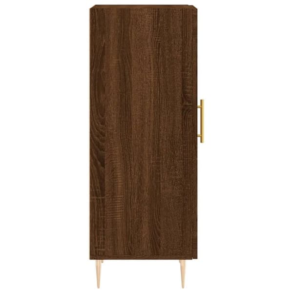 vidaXL skænk 34,5x34x90 cm konstrueret træ brun egetræsfarve