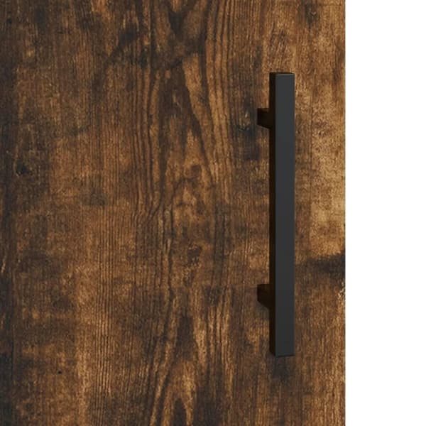 vidaXL væghængt skab 69,5x34x90 cm konstrueret træ røget sonoma-eg