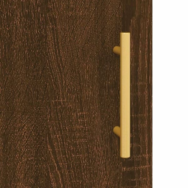 vidaXL Veggskap brun eik 69,5x34x90 cm