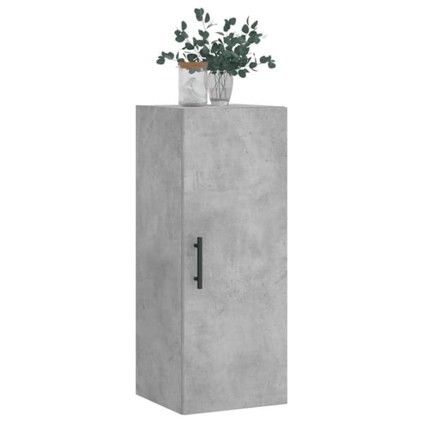 vidaXL Veggskap betonggrå 69,5x34x90 cm