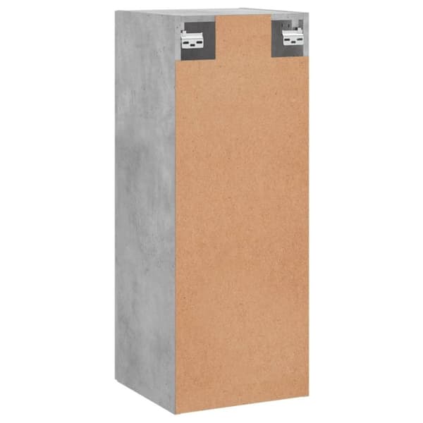 vidaXL Veggskap betonggrå 69,5x34x90 cm