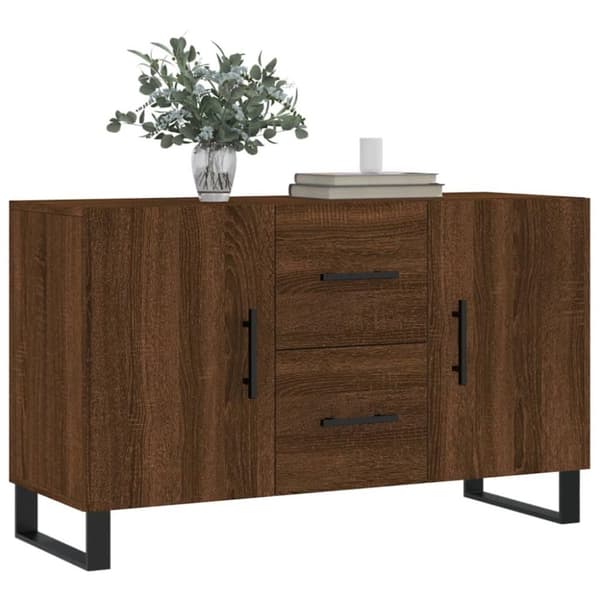 vidaXL Skänk brun ek 100x36x60 cm konstruerat trä