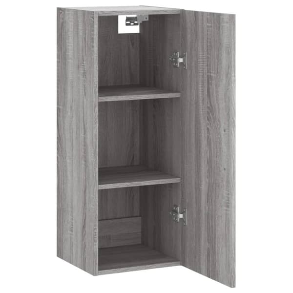 vidaXL vægskab 34,5x34x90 cm grå sonoma-eg