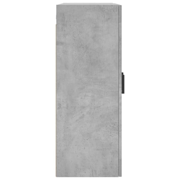 vidaXL Veggskap betonggrå 69,5x34x90 cm