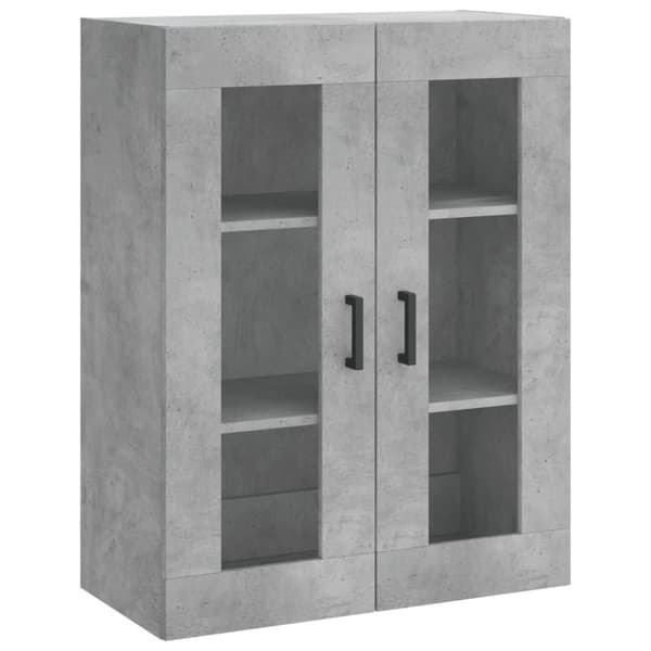 vidaXL Veggskap betonggrå 69,5x34x90 cm