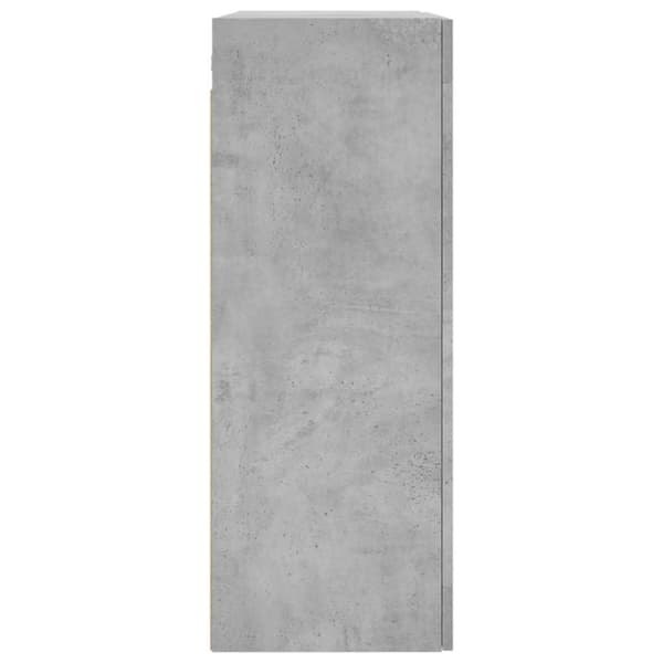 vidaXL Veggskap betonggrå 69,5x34x90 cm